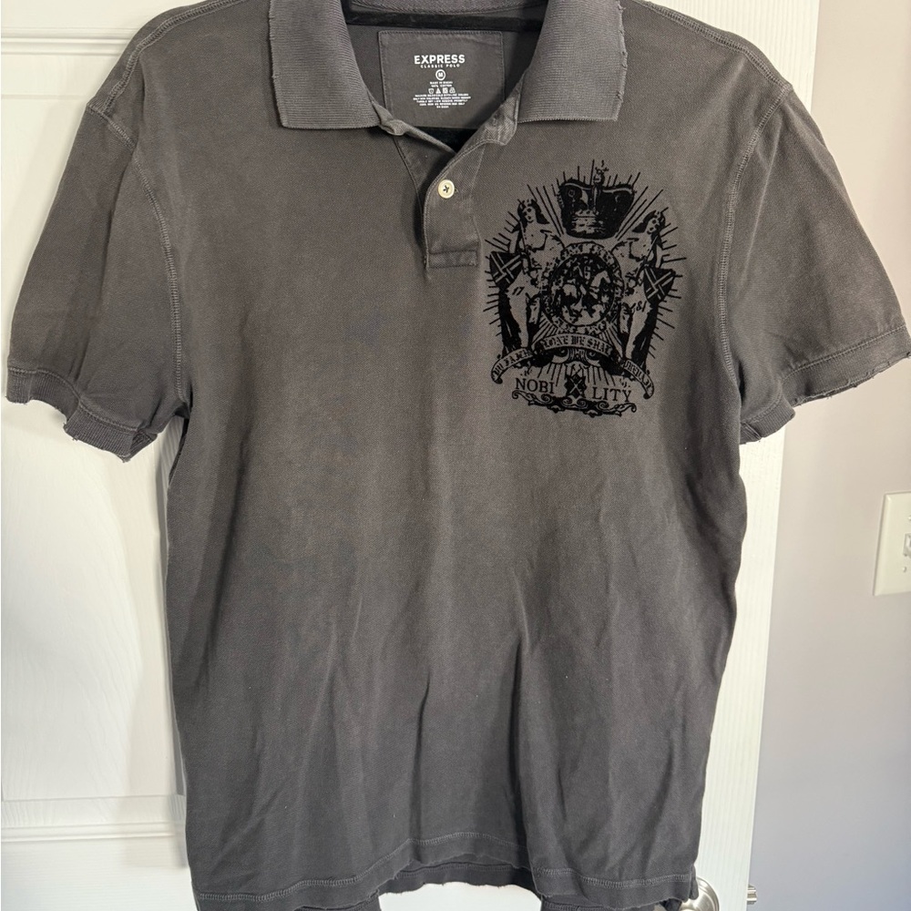 Express Charcoal Polo Shirt for Men